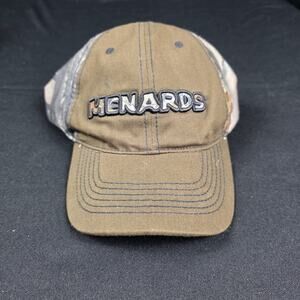 Menards Baseball Cap Men's Adjustable Olive Green Camo TrueTimber Hat
